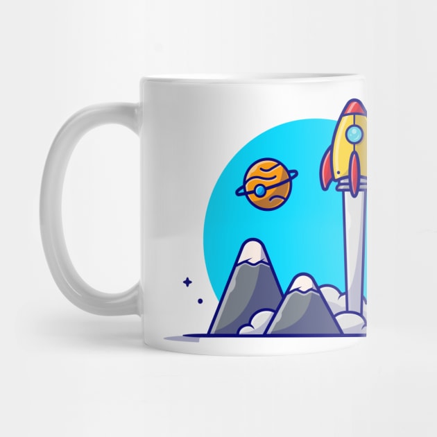 space rocket by Digital space